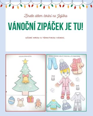 🎄NOVINKA NA ESHOPU!🎄 Vánoční ZIPÁČEK je konečně tady a už na vás čeká! ✨ Zkraťte dětem čekání na Ježíška zábavnou formou!...