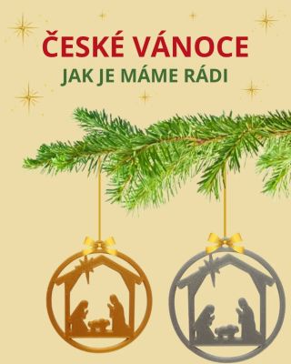 🎄České Vánoce, jak je máme rádi! 🥰 Perfektní ozdoba na stromeček, která spojuje to nejlepší z obou světů – tradiční české...